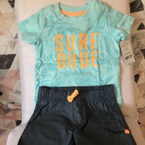 Carter's Boy Summer Shorts and T-Shirt Outfit 6M
